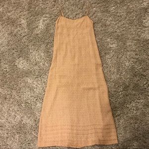 Armani Exchange Nude Empire Spaghetti Strap Maxi